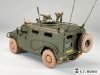 E.T. Model P35-154 Russian GAZ-233014 STS TIGER Armored High-Mobility Vehicle Sagged Wheels For Meng Kit 1/35